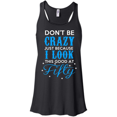 GOOT AT FIFTY-T-Shirt & Hoodie-Women's Flowy Racerback Tank-Black