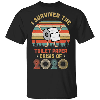 I Survived The Toilet Paper Crisis Of 2020 Vintage-T-Shirt & Hoodie-Classic T-Shirt-Black