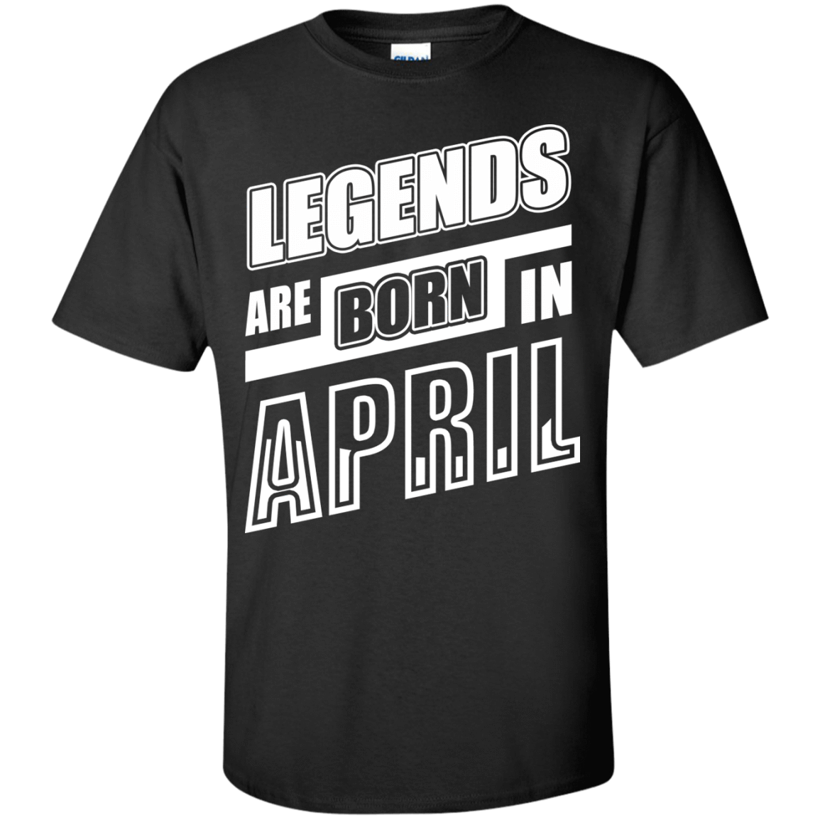 Legends are born in APRIL-T-Shirt & Hoodie-Classic T-Shirt-Black
