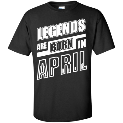 Legends are born in APRIL-T-Shirt & Hoodie-Classic T-Shirt-Black