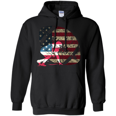 Tackle Football America Flag-T-Shirt & Hoodie-Pullover Hoodie-Black