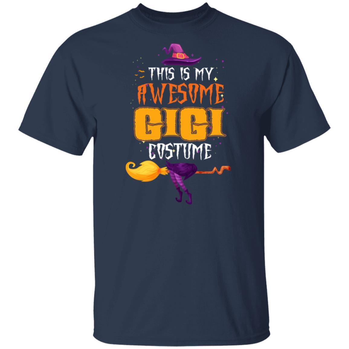 Halloween This Is My Awesome Gigi Costume-T-Shirt & Hoodie-Classic T-Shirt-Navy