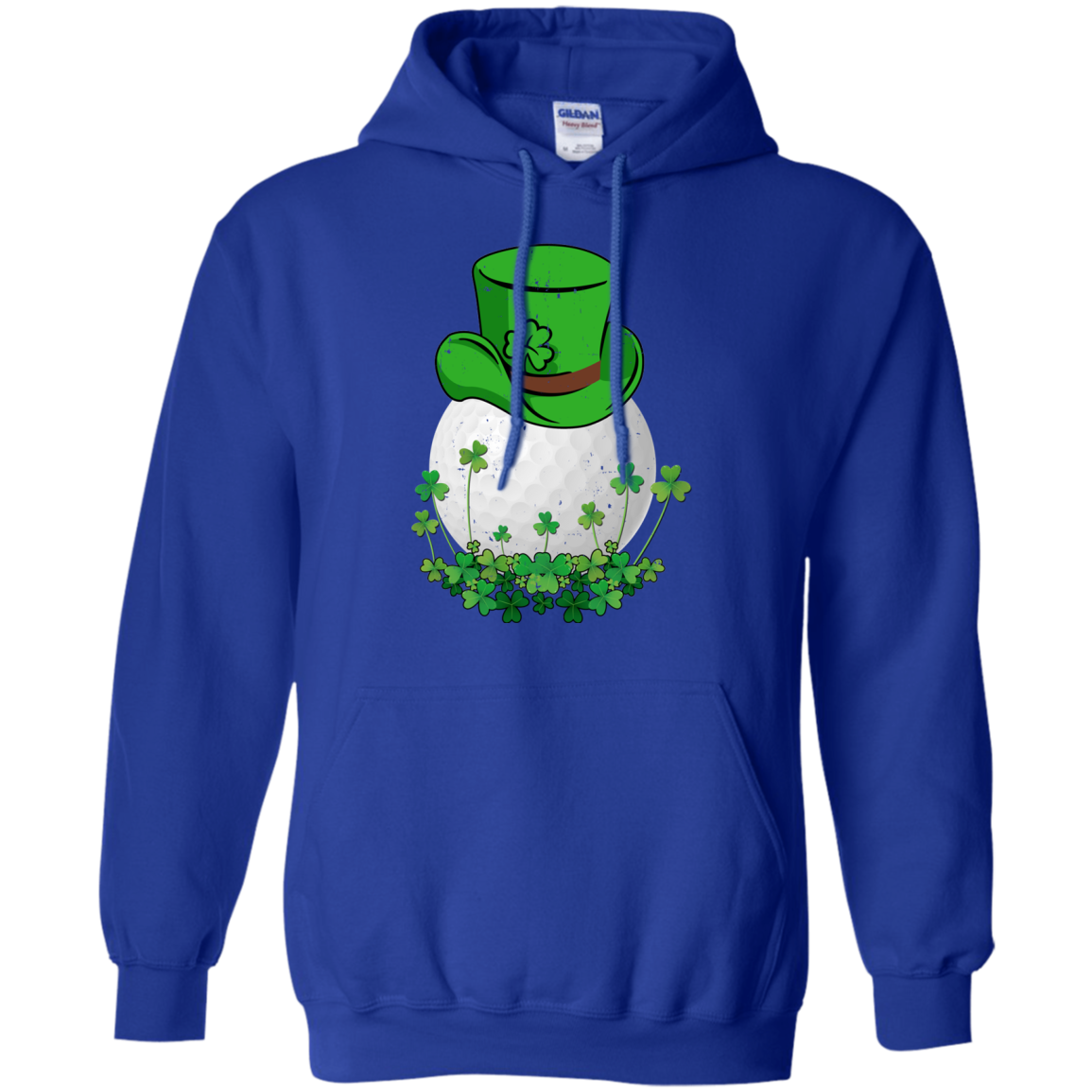 Shamrock Golf Leprechaun St Patricks Day-T-Shirt & Hoodie-Pullover Hoodie-Royal