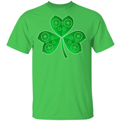 Video Game Controller St Patrick's Day Shamrock Gift Boys-T-Shirt & Hoodie-Classic T-Shirt-Irish Green