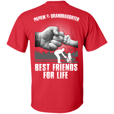 Papaw And Granddaughter Best Friends For Life-T-Shirt & Hoodie-Classic T-Shirt-Red