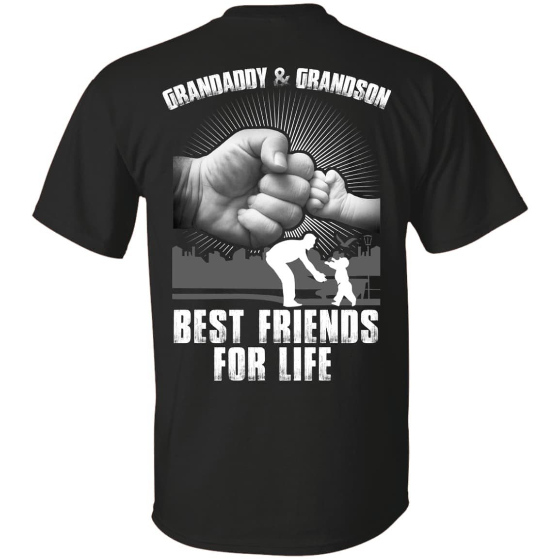 Grandaddy And Grandson Best Friends For Life-T-Shirt & Hoodie-Classic T-Shirt-Black