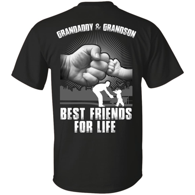 Grandaddy And Grandson Best Friends For Life-T-Shirt & Hoodie-Classic T-Shirt-Black