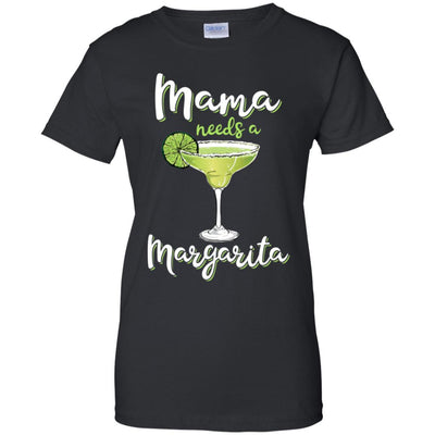 Mama Needs a Margarita Mother's Day Gift-T-Shirt & Tank Top-Women's T-Shirt-Black
