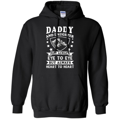 Daddy And Daughter Not Always Eye To Eye-T-Shirt & Hoodie-Pullover Hoodie-Black