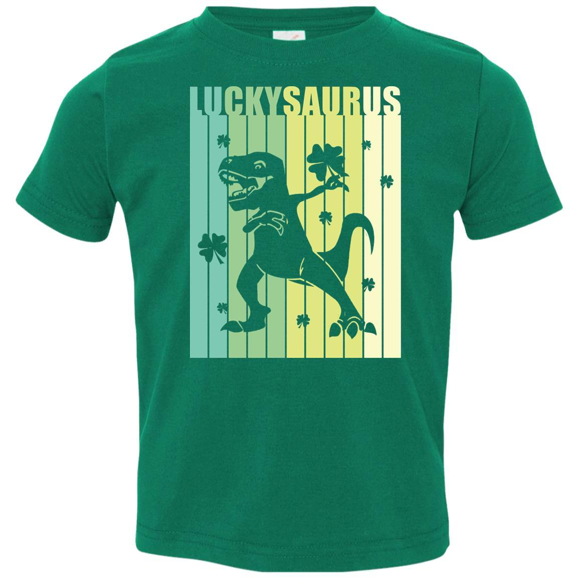 Happy St Pat Rex Day Dinosaur T-Rex Kids Patricks Day Youth-Youth Shirt-Toddler T-Shirt-Kelly
