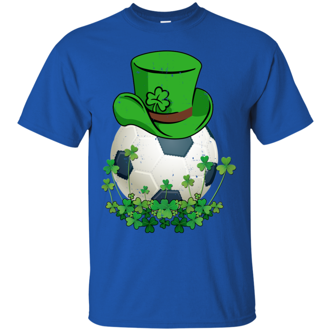 Shamrock Soccer Leprechaun St Patricks Day-T-Shirt & Hoodie-Classic T-Shirt-Royal