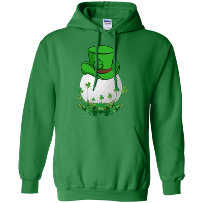 Shamrock Golf Leprechaun St Patricks Day-T-Shirt & Hoodie-Pullover Hoodie-Irish Green
