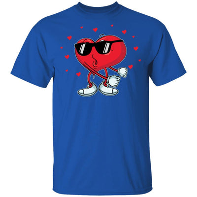 Valentine's Day Heart Doing The Floss Dance-T-Shirt & Hoodie-Classic T-Shirt-Royal