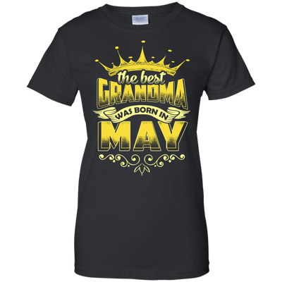 The Best Grandma Was Born In May-T-Shirt & Hoodie-Women's T-Shirt-Black