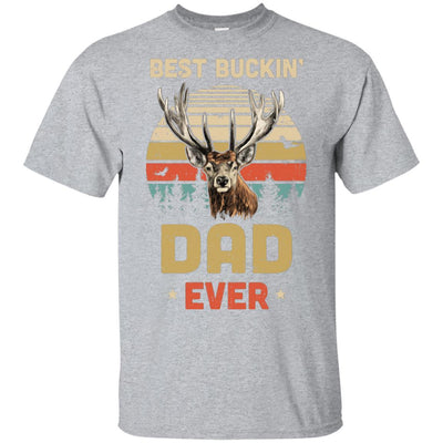 Vintage Best Buckin' Dad Ever Gift For Father Day-T-Shirt & Hoodie-Classic T-Shirt-Sport Grey