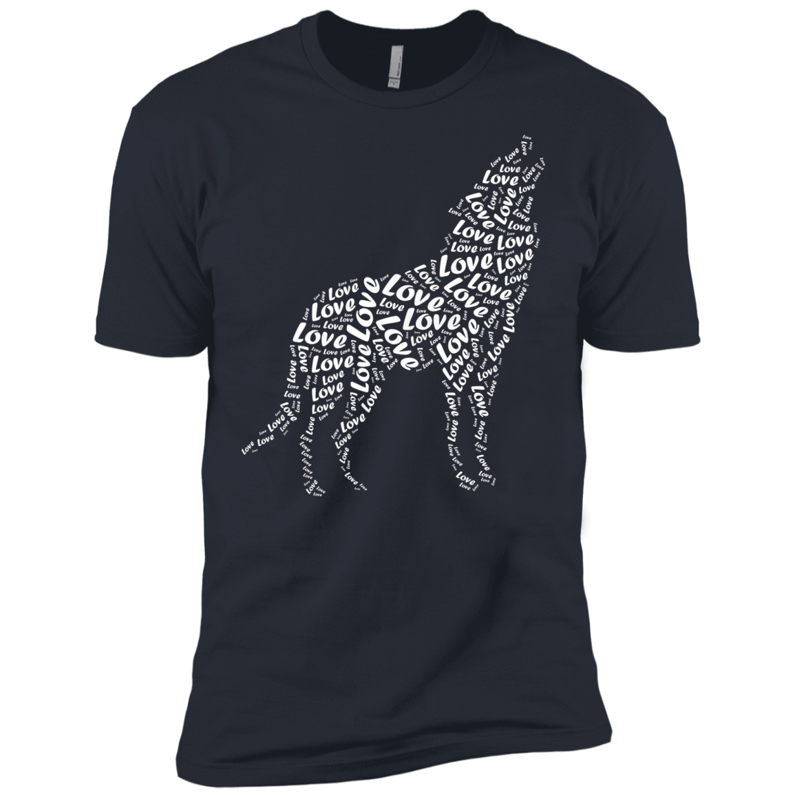 I Love Wolf-T-Shirt & Hoodie-Premium T-Shirt-Indigo