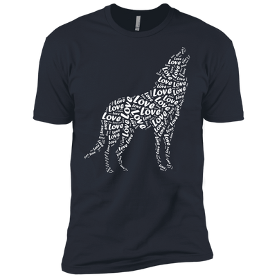 I Love Wolf-T-Shirt & Hoodie-Premium T-Shirt-Indigo