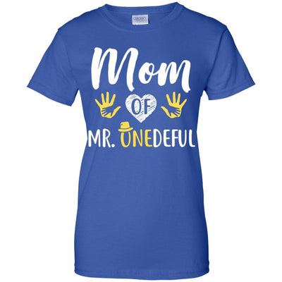 Funny Mom Of Mr. Onederful Wonderful 1st Birthday Boy-T-Shirt & Hoodie-Women's T-Shirt-Royal