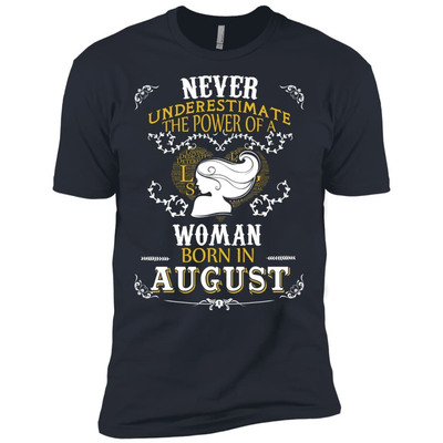 A Woman Born In AUGUST-T-Shirt & Hoodie-Premium T-Shirt-Indigo