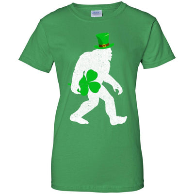 Shamrock Irish Bigfoot St Patrick's Day-T-Shirt & Hoodie-Women's T-Shirt-Irish Green