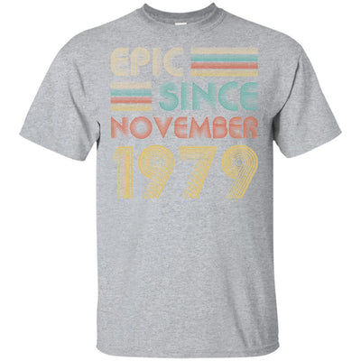 Epic Since November 1979 42th Birthday Gift 42 Yrs Old-T-Shirt & Hoodie-Classic T-Shirt-Sport Grey