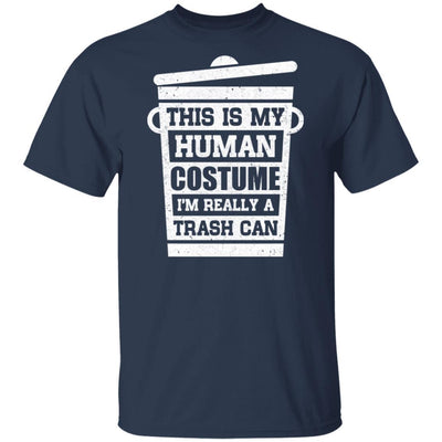 Trash Can Halloween Costume Funny-T-Shirt & Hoodie-Classic T-Shirt-Navy