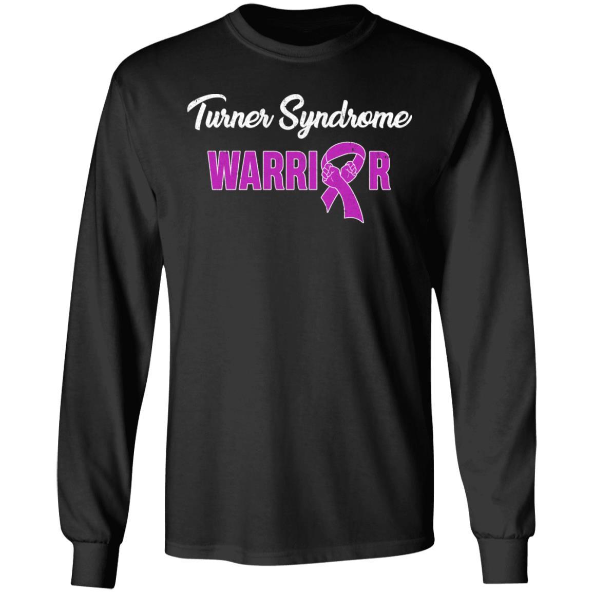 Turner Syndrome Warrior-T-Shirt & Hoodie-Long Sleeve T-Shirt-Black