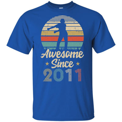 Vintage Flossing Awesome Since 2011 10th Birthday Gift Youth-Youth Shirt-Youth T-Shirt-Royal