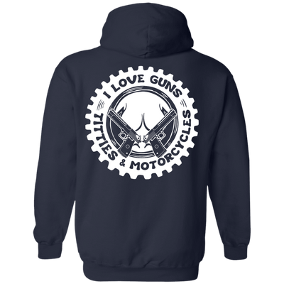I Love Guns Titties Motorcycles-T-Shirt & Hoodie-