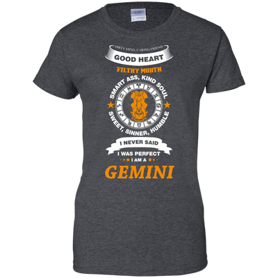 I Never Said I Was Perfect I Am A GEMINI-T-Shirt & Hoodie-Women's T-Shirt-Dark Heather