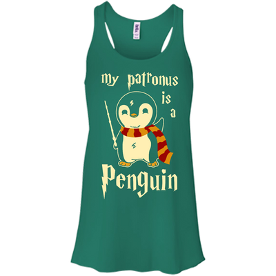 My Patronus Is A Penguin-T-Shirt & Hoodie-Women's Flowy Racerback Tank-Kelly