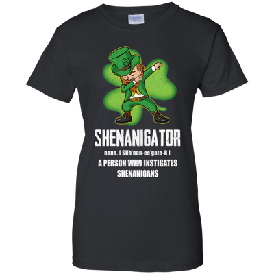 Shenanigator Person Who Instigates Shenanigans Irish-T-Shirt & Hoodie-Women's T-Shirt-Black