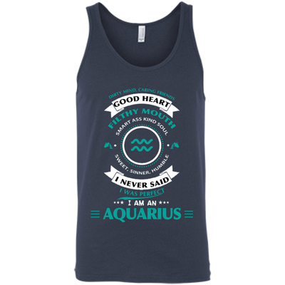 I'm An Aquarius-T-Shirt & Hoodie-Unisex Tank-Navy