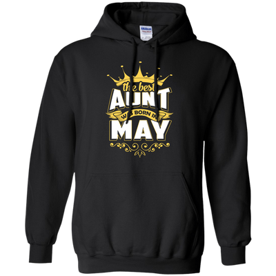 The Best Aunt Was Born In May-T-Shirt & Hoodie-Pullover Hoodie-Black