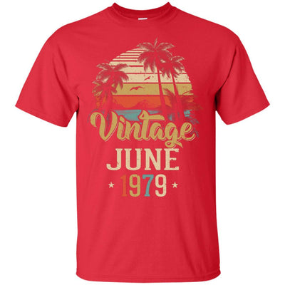 Retro Classic Vintage June 1979 42th Birthday Gift-T-Shirt & Hoodie-Classic T-Shirt-Red