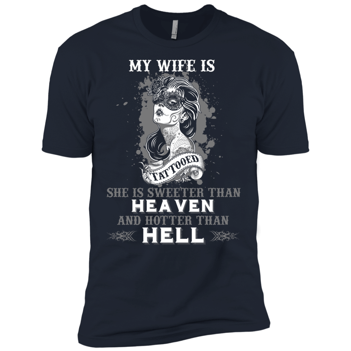 My Wife Is Tattooted-T-Shirt & Hoodie-Premium T-Shirt-Midnight Navy