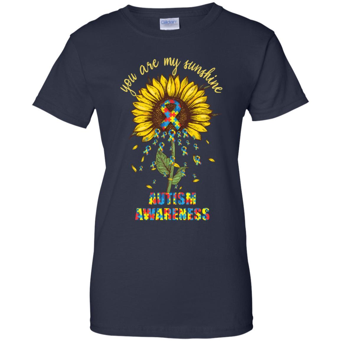 You Are My Sunshine Autism Awareness-T-Shirt & Hoodie-Women's T-Shirt-Navy