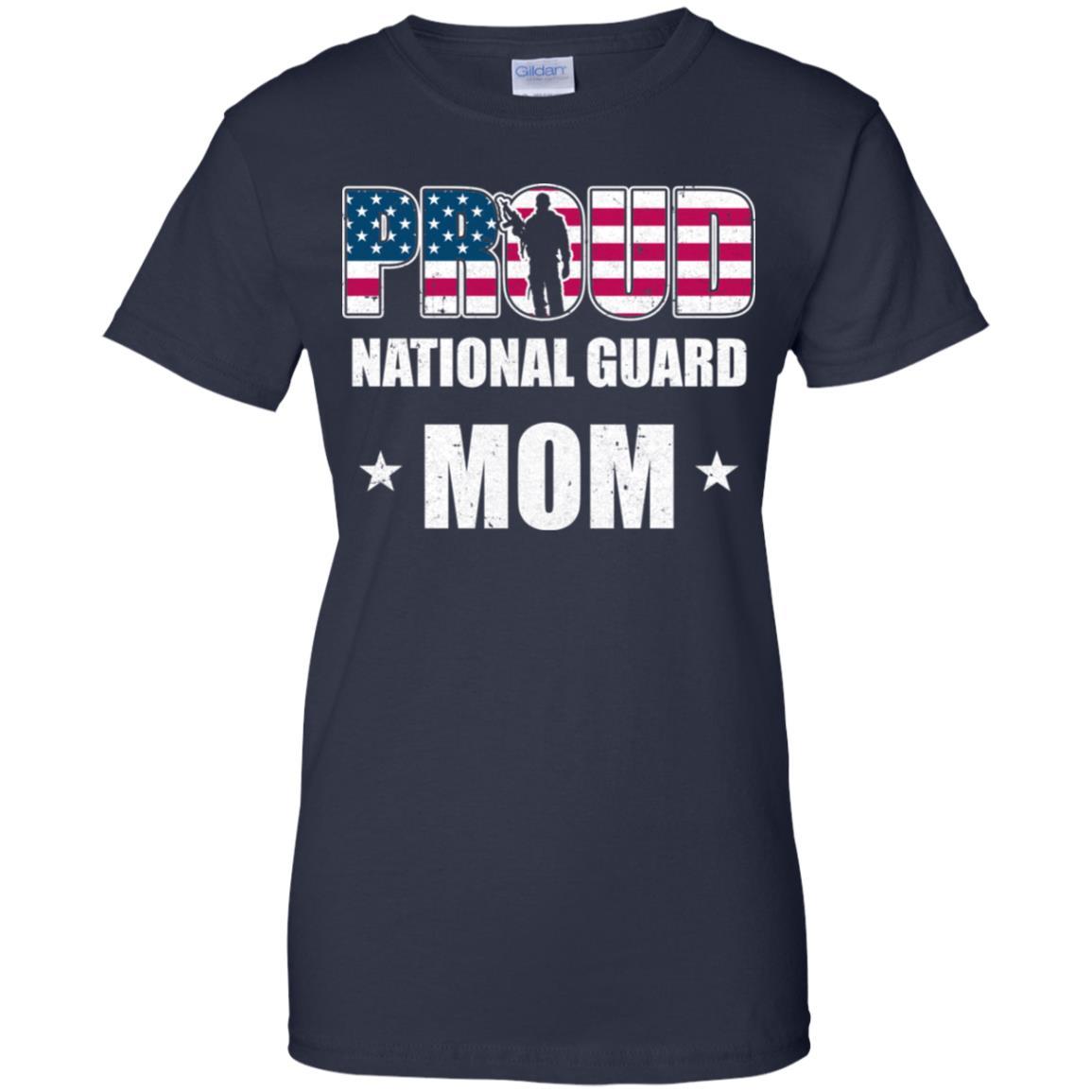 Proud National Guard Mom Son Soldier Mothers Day-T-Shirt & Hoodie-Women's T-Shirt-Navy