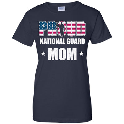 Proud National Guard Mom Son Soldier Mothers Day-T-Shirt & Hoodie-Women's T-Shirt-Navy