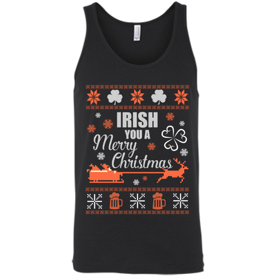 Irish You A Merry Chrristmas-T-Shirt & Hoodie-Unisex Tank-Black