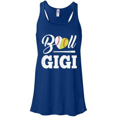 Funny Ball Gigi Softball Baseball Mothers Day Gifts-T-Shirt & Tank Top-Women's Flowy Racerback Tank-True Royal