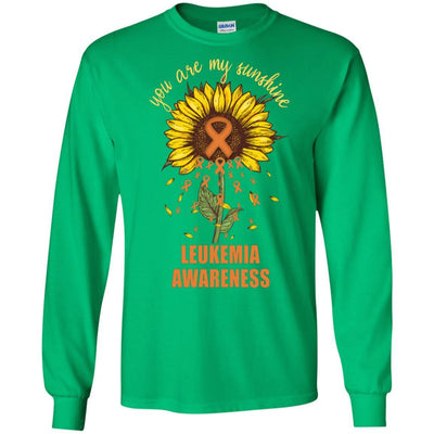 You Are My Sunshine Leukemia Awareness-T-Shirt & Hoodie-Long Sleeve T-Shirt-Irish Green