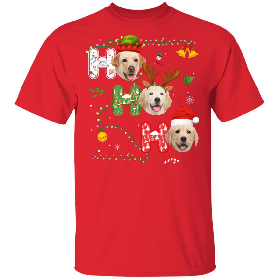 Christmas Ho Ho Ho Labrador Lover Funny Xmas Gift-T-Shirt & Sweatshirt-Classic T-Shirt-Red