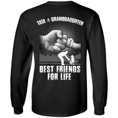 Tata And Granddaughter Best Friends For Life-T-Shirt & Hoodie-Long Sleeve T-Shirt-Black