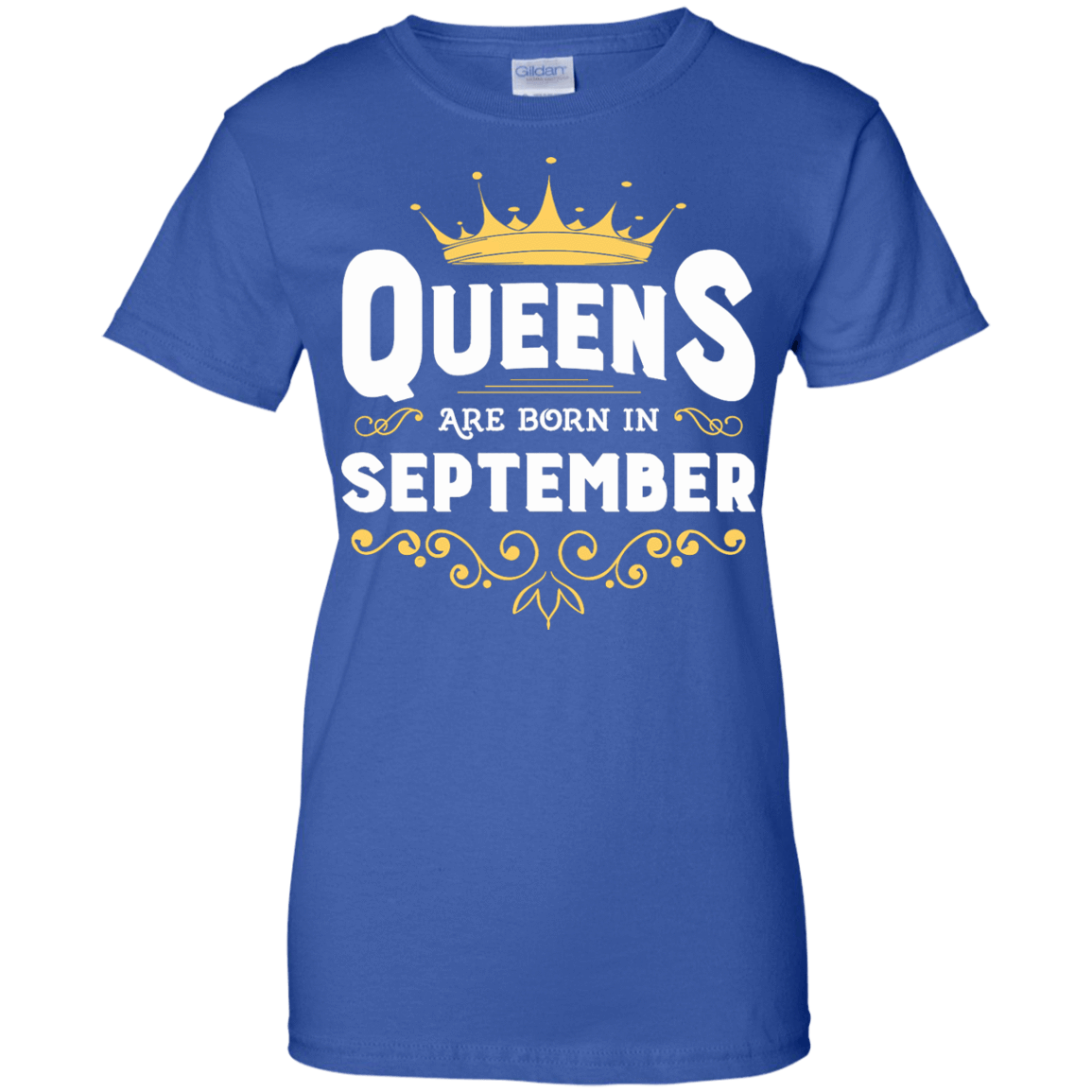 Queens Are Born In September-T-Shirt & Hoodie-Women's T-Shirt-Royal