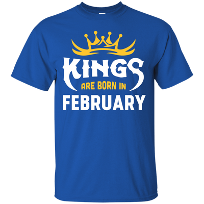 Kings Are Born In February-T-Shirt & Hoodie-Classic T-Shirt-Royal