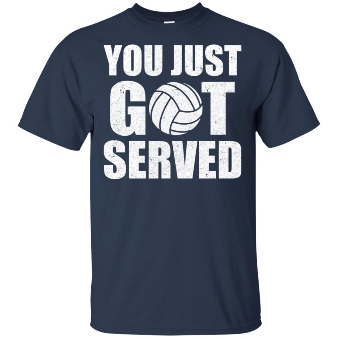You Just Got Served Gifts For Volleyball Lovers-T-Shirt & Hoodie-Classic T-Shirt-Navy