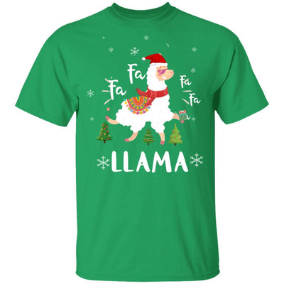 Fa La La Llama Santa Christmas Funny Gift Xmas-T-Shirt & Sweatshirt-Classic T-Shirt-Irish Green