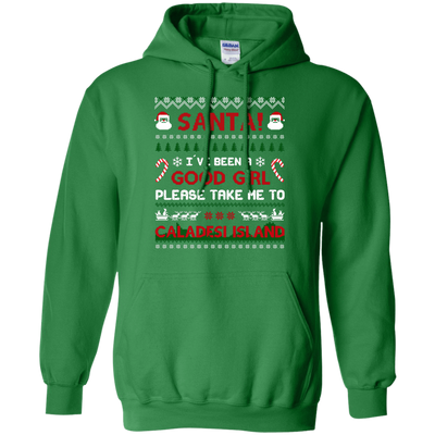 Santa I've Been A Good Girl Please Take Me To Caladesi Island-T-Shirt & Hoodie-Pullover Hoodie-Irish Green