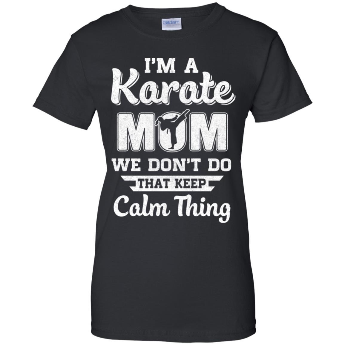 Funny Karate Mom Fighting Kyokushin Gifts-T-Shirt & Hoodie-Women's T-Shirt-Black